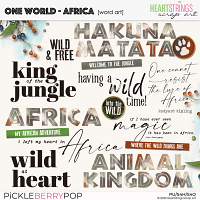 One World – Africa Word Art