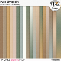 Pure Simplicity - Solid & Ombré Papers - by Neia Scraps