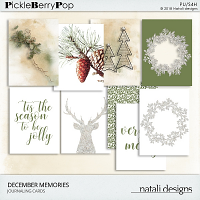 December Memories Journaling Cards