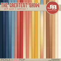 The Greatest Show Ombré Papers & Cardstocks by JB Studio