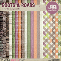 Roots & Roads Rustic Backgrounds by JB Studio