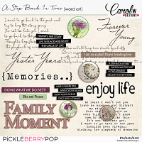 A Step Back In Time -Word art