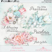 Adorable Clusters And Word Art by Indigo Designs 