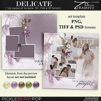 Delicate ~ art  template 1 by Tiramisu design