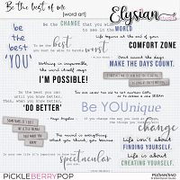 Be the Best of Me : Word Art Pack