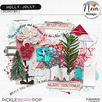 Holly Jolly - Journal Bits - by Neia Scraps