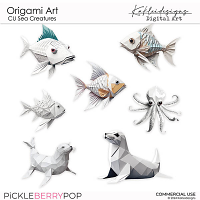 Origami Art CU Sea Creatures