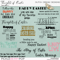 Thoughts of Easter - Wordart