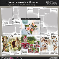 Happy Memories Templates Plus Free Gift ~ March