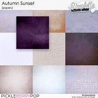 Autumn Sunset (papers) by Simplette