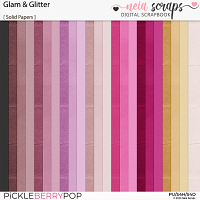 Glam & Glitter - Solid Papers - by Neia Scraps