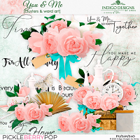 You & Me Clusters and Word Arts by Indigo Designs