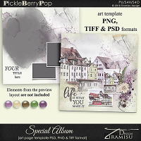 Special Album ~ art page template 1 by Tiramisu design