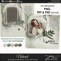 Natural~ art page template 2 by Tiramisu design 