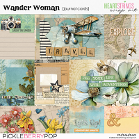 Wander Woman Ephemera by Heartstrings Scrap Art