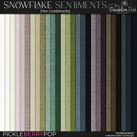 Snowflake Sentiments: Cardstocks