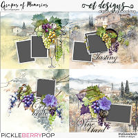 Grapes of Memories Quickpages by et designs