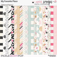 My Favorite Place - Patterned Papers - by Neia Scraps 