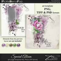 Special Album ~ art page template 2 by Tiramisu design 