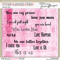 Who Loves You Word Art - Designs By Laura Burger