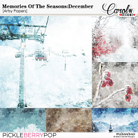 {Memories Of The Seasons}:December-Artsy paper