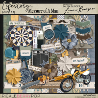 Life Story - Measure of A Man Scrap Kit - Designs by Laura Burger