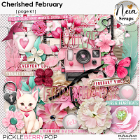 Cherished February - Page Kit - by Neia Scraps