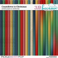 Countdown To Christmas Ombré Papers & Cardstocks by JB Studio