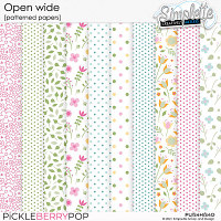 Open Wide (patterned papers) by Simplette