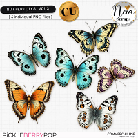 Butterflies VOL3 - CU - by Neia Scraps