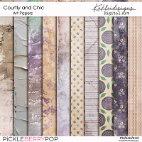 Courtly and Chic Art Papers