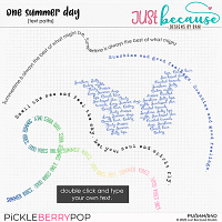 One Summer Day Text Paths by JB Studio