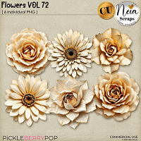 Flowers VOL72 - CU - by Neia Scraps
