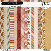 Joyfall - Patterned Papers - by Neia Scraps