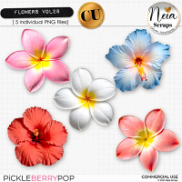 Flowers VOL28 - CU - by Neia Scraps