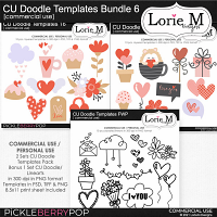 CU Doodle Templates Bundle 6