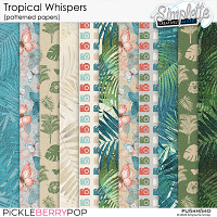 Tropical Whispers (patterned papers) by Simplette