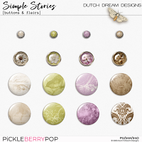 Simple Stories - Buttons and Flairs