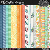 Butterflies Are Free [Solid and Ombre Papers] by Cindy Ritter