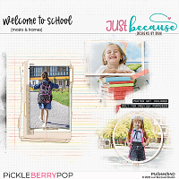 Welcome To School Photo Masks & Frames by JB Studio