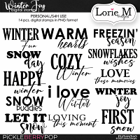 Winter Joys Digital Stamps