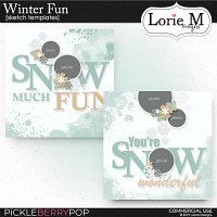 Winter Fun Sketch Templates 