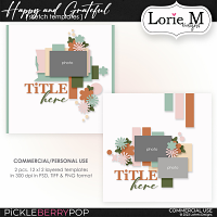 Happy and Grateful Sketch Templates