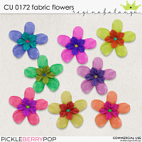 CU 0172 FABRIC FLOWERS