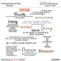 A Symphony of Life WordArt