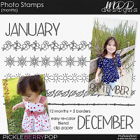 Photo Stamps - Months