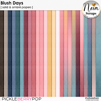 Blush Days - Solid & Ombré Papers - by Neia Scraps