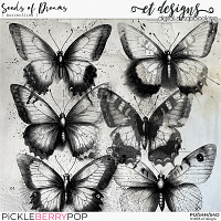 Seeds of Dreams Butterflies - Stamps by et designs