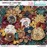 Farmhouse Christmas Flowers by JB Studio