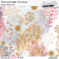 The wonder of snow (bright elements) by Simplette